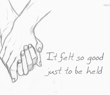 Girl And Boy Holding Hands Sketch