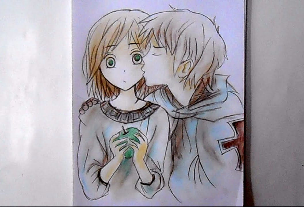 Images Of Cute Anime Girl And Boy Hugging Drawing