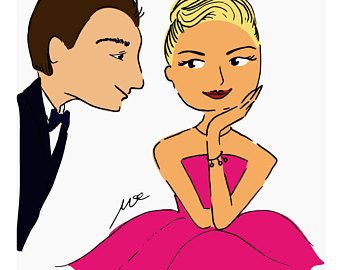 340x270 Girl And Guy Drawing Etsy - Girl And Guy Drawing