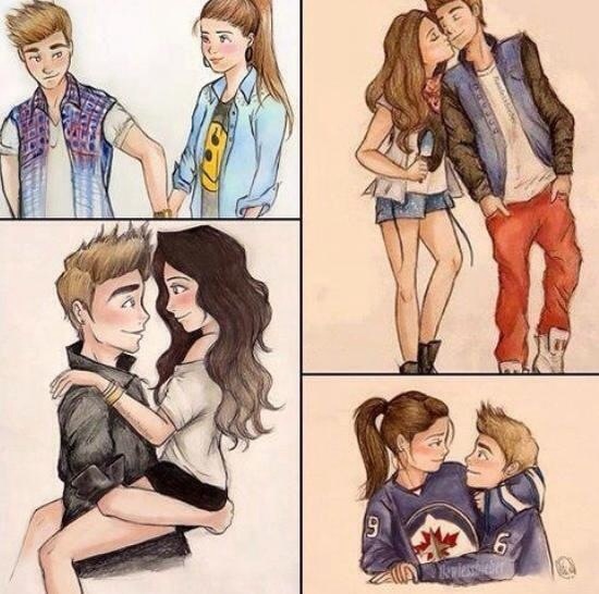 550x546 i want this is badly - Girl And Guy Drawing