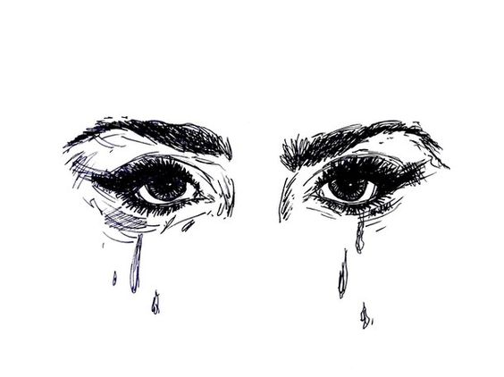 564x422 Crying Girl Drawing - Girl And Guy Drawing