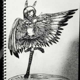 320x320 Fionna - Girl Angel Drawing