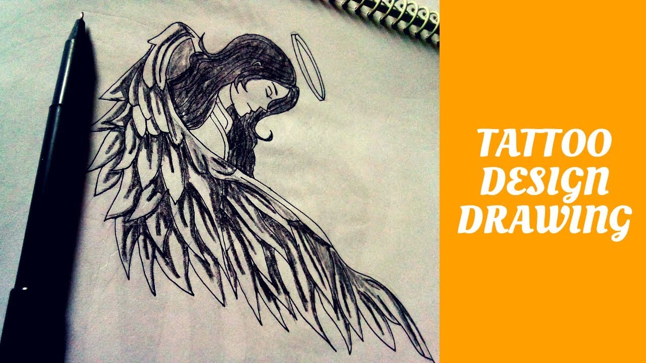 1280x720 Girl With Wings Drawing - Girl Angel Drawing