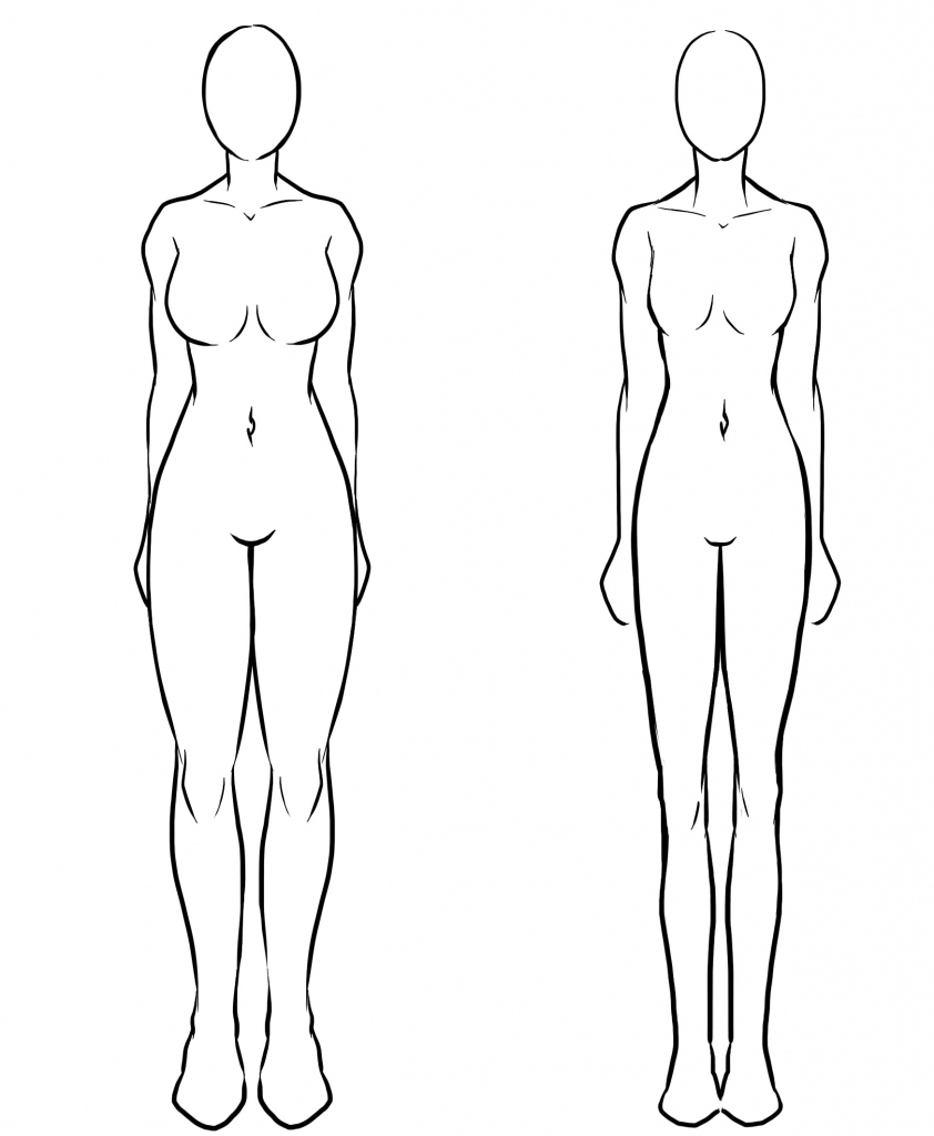 842x1024 Full Body Girl Drawings - Girl Body Drawing