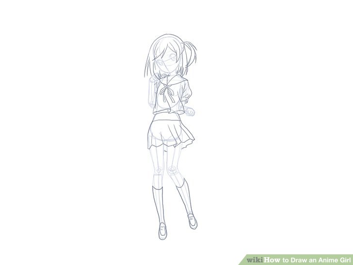 728x546 Ways To Draw An Anime Girl - Girl Body Drawing