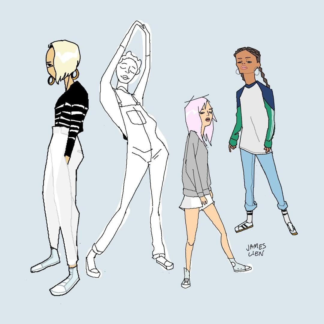 1080x1080 A Lien= Alien Asseenonscreen Girls - Girl Clothes Drawing