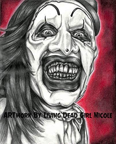 402x500 portrait drawing art print selfie - Girl Clown Drawing