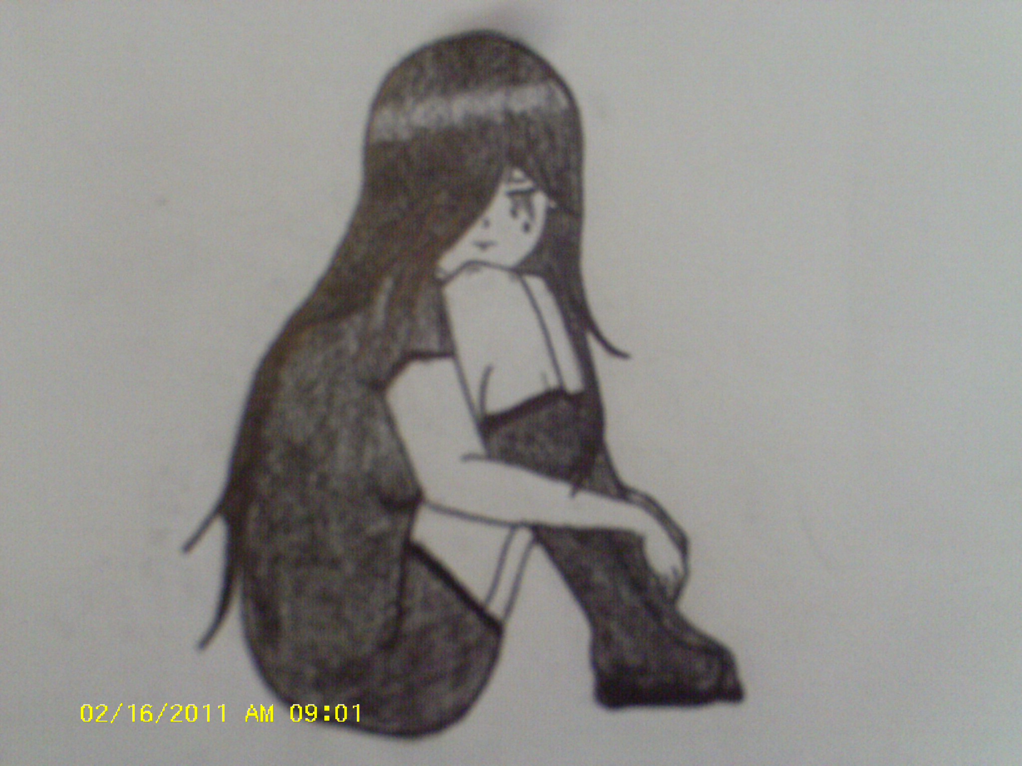 Girl Crying Drawing At Paintingvalley Com Explore Collection Of