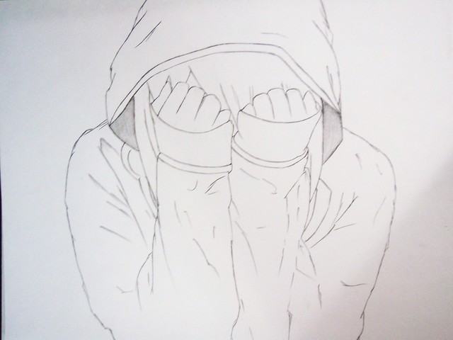 640x480 Girl Crying Drawing Easy - Girl Crying Drawing