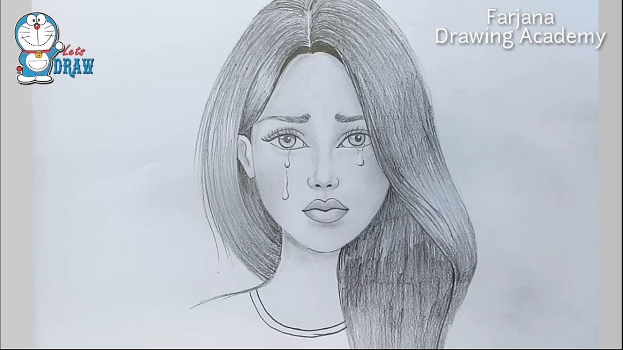 Girl Crying Drawing At Explore Collection Of Girl