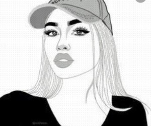 300x250 Images About Tumblr Girl Drawing On We Heart It See More - Girl Drawing