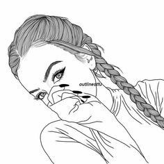 236x236 Best Drawing Of Girls Images Tumblr Girl Drawing, How To Draw - Girl Drawing