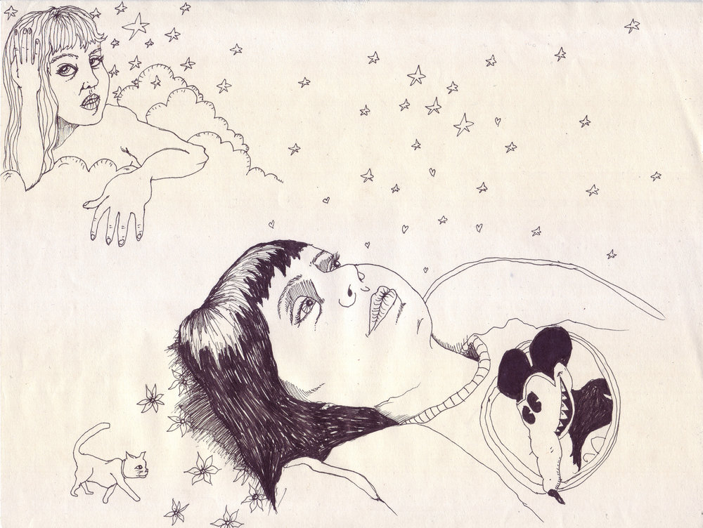 1000x752 The Diary Of A Teenage Girl - Girl Drawing Art