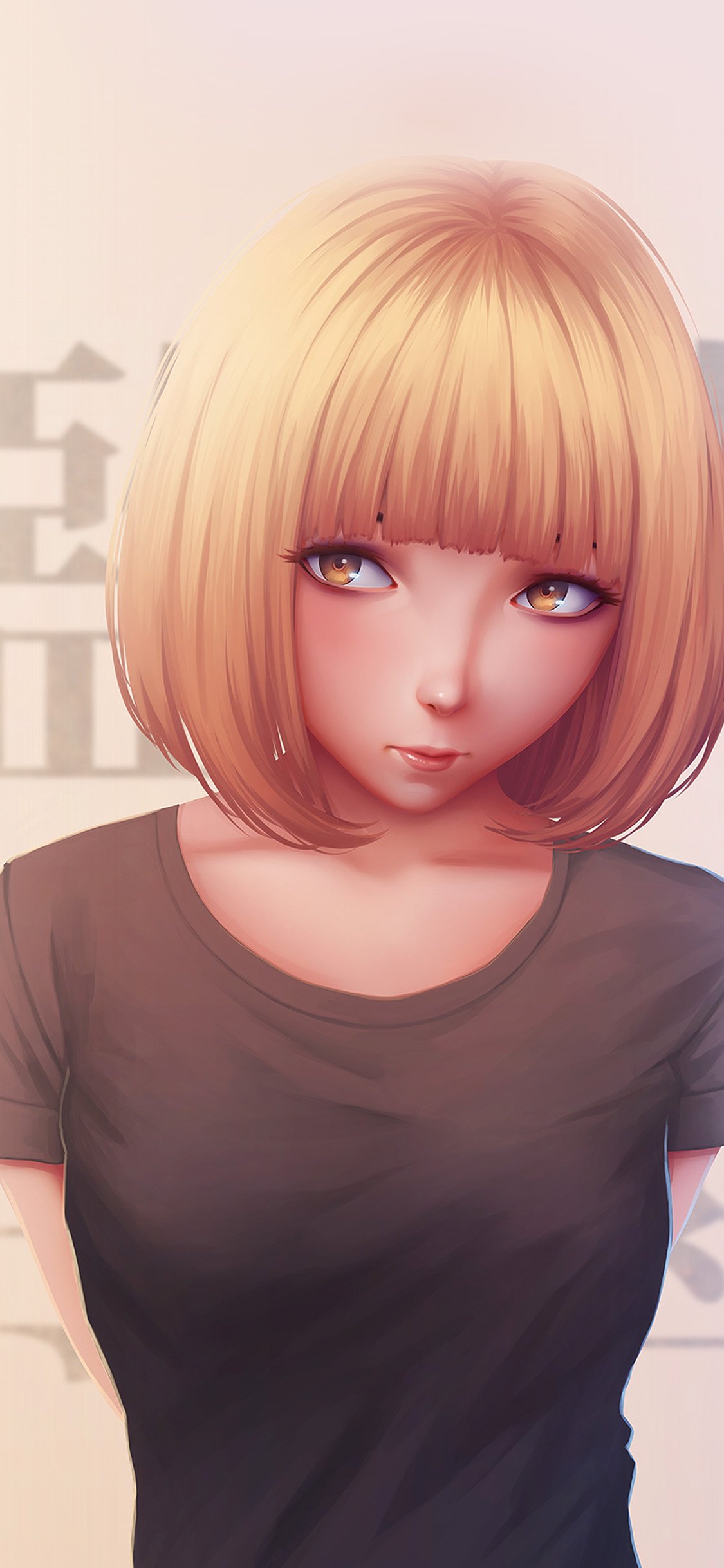 1125x2436 Iphone Wallpaper Girl Anime Drawing Art - Girl Drawing Art