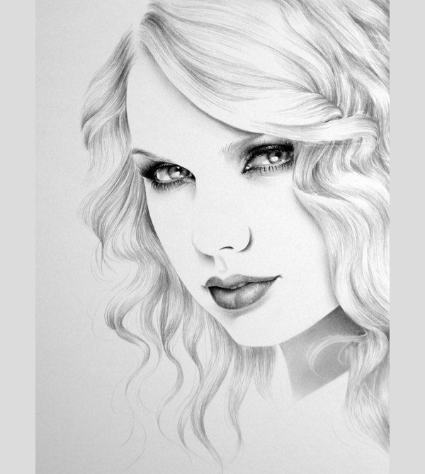 600x669 Pencil Fine Art Designs Which Are Beautiful Than Your - Girl Drawing Art