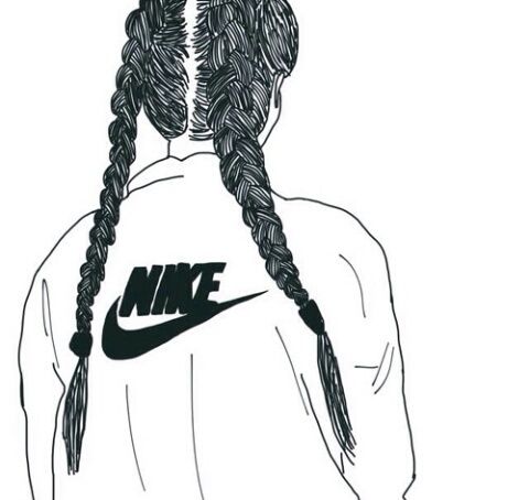 480x454 Black And White Drawings - Girl Drawing Black And White