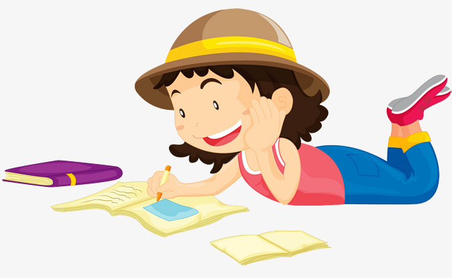 Girl Drawing Clipart