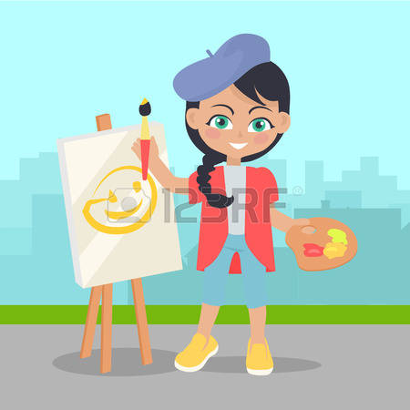 450x450 Fun With Friends Drawing Clipart Collection - Girl Drawing Clipart