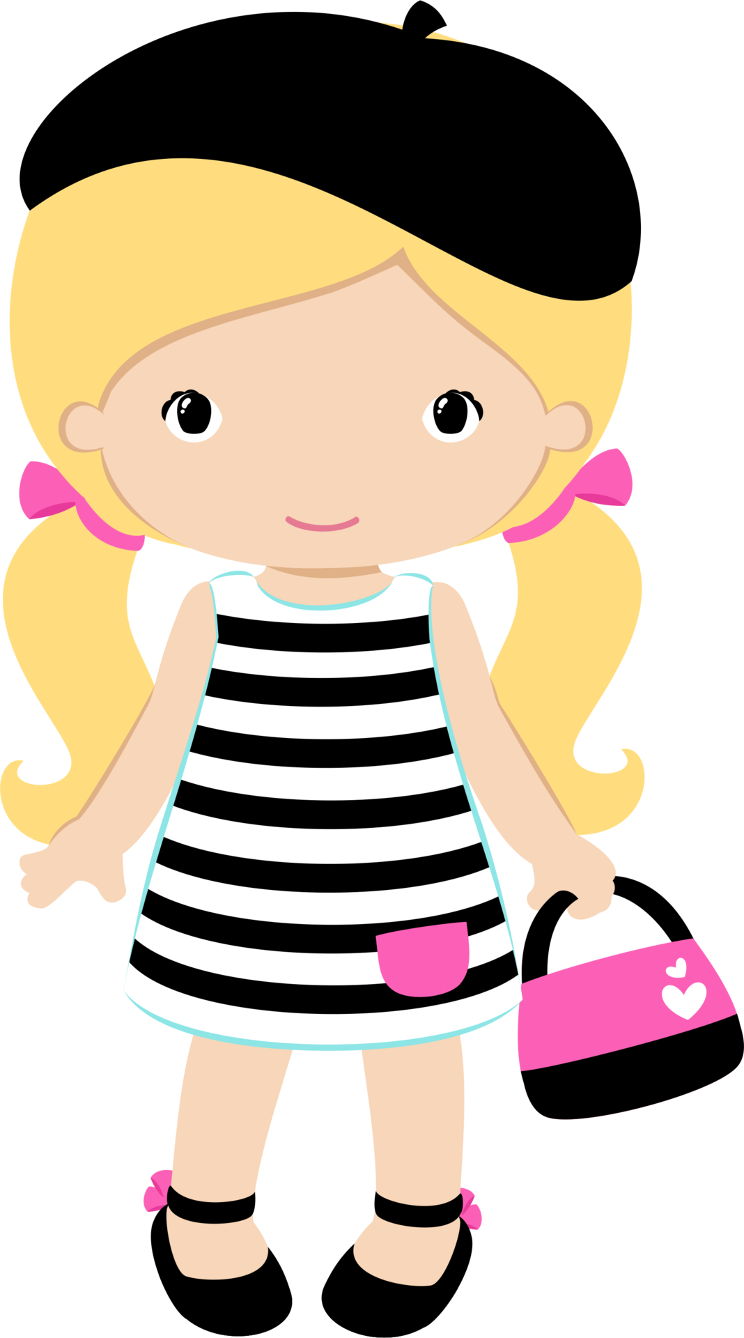1068x1920 Bonecas Meninas Diy Clip Art, Girl Clipart - Girl Drawing Clipart