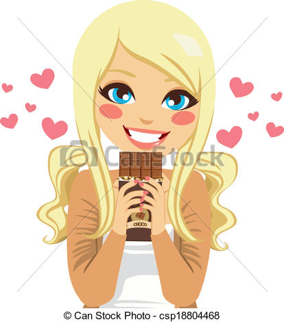 414x470 blonde girl drawing clipart - Girl Drawing Clipart
