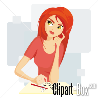 324x324 Clipart Girl Drawing - Girl Drawing Clipart