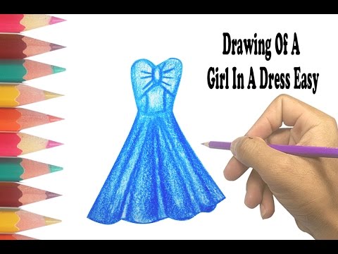 480x360 How To Draw A Wedding Dress Easy - Girl Drawing Dress