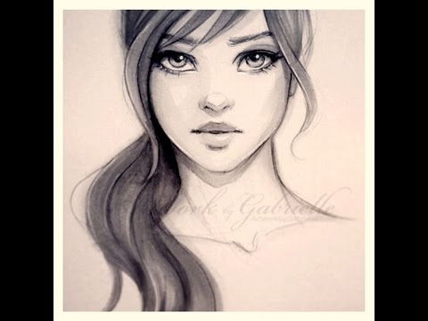 480x360 I Draw Whimsical Girl Faces - Girl Drawing Face