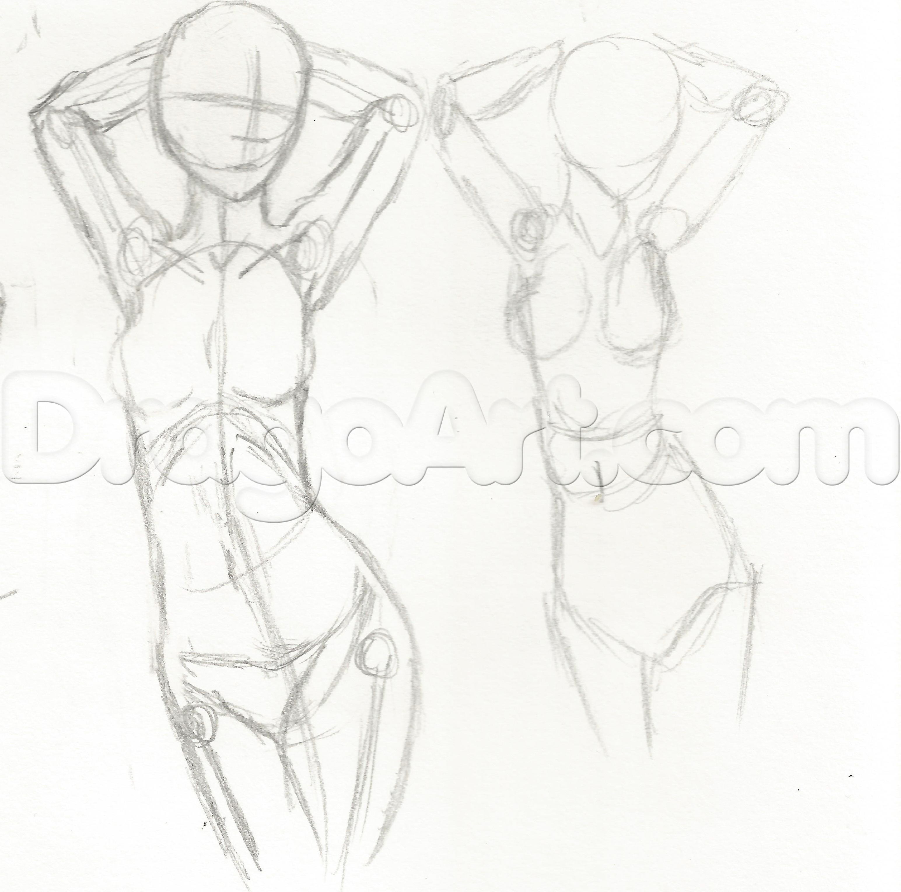3089x3057 Female Anatomy, Figures, General Figure Drawing And Stylizing - Girl Drawing Figure