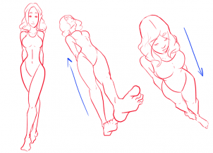 302x216 How To Draw Female Figures, Draw Female Bodies, Step - Girl Drawing Figure
