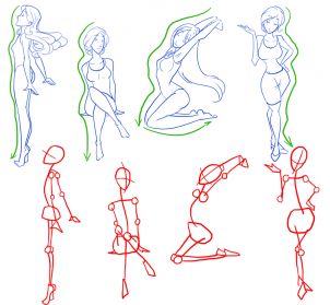 302x279 How To Draw Female Figures, Draw Female Bodies Step Manga - Girl Drawing Figure