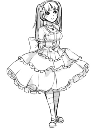320x424 going to try and do some more fullbody drawings yey goals - Girl Drawing Full Body