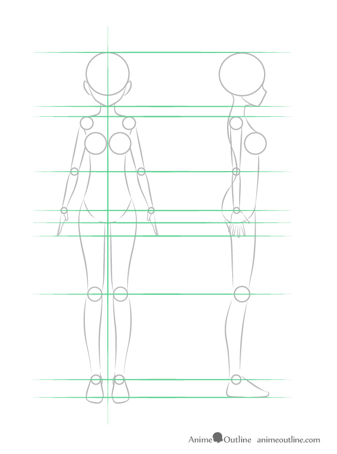 675x910 How To Draw Anime Girl Body Step - Girl Drawing Full Body