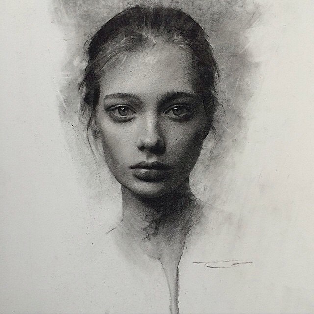 640x640 Girl Pencil Drawing - Girl Drawing Pencil