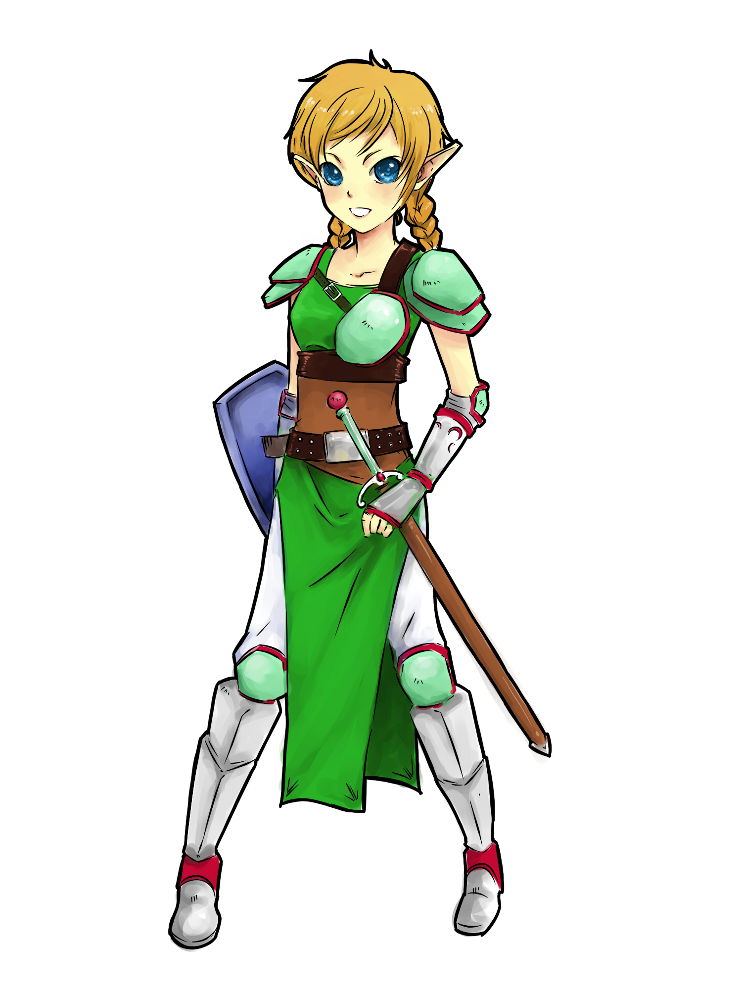 1500x2000 How To Draw A Girl Elf Steps - Girl Drawing Photo