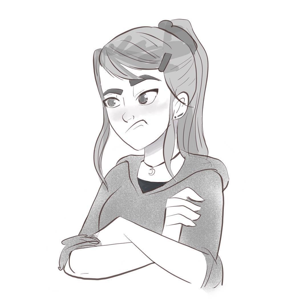 1080x1080 sio doodles cool down sketch for tonight - Girl Drawing Photo