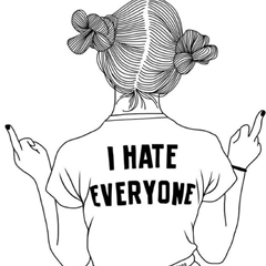 240x240 Drawing Icons Tumblr - Girl Drawing Picture