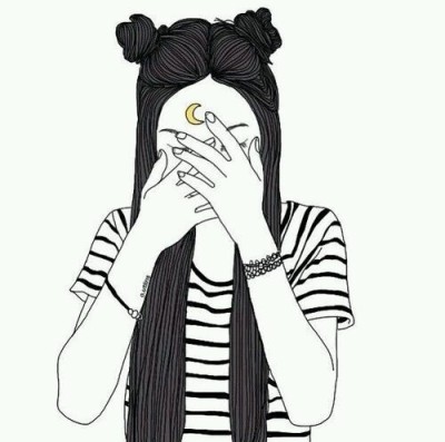 400x397 Grunge Drawing Tumblr - Girl Drawing Picture