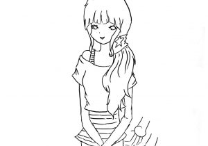 300x210 Simple Cartoon Girl Drawing How To Draw A Pretty Girl Cartoon - Girl Drawing Simple