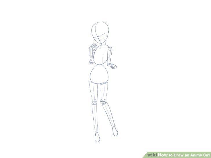 728x546 Ways To Draw An Anime Girl - Girl Drawing Step By Step