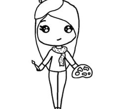 236x221 drawing of a girl template best cute girl drawings images cute - Girl Drawing Template