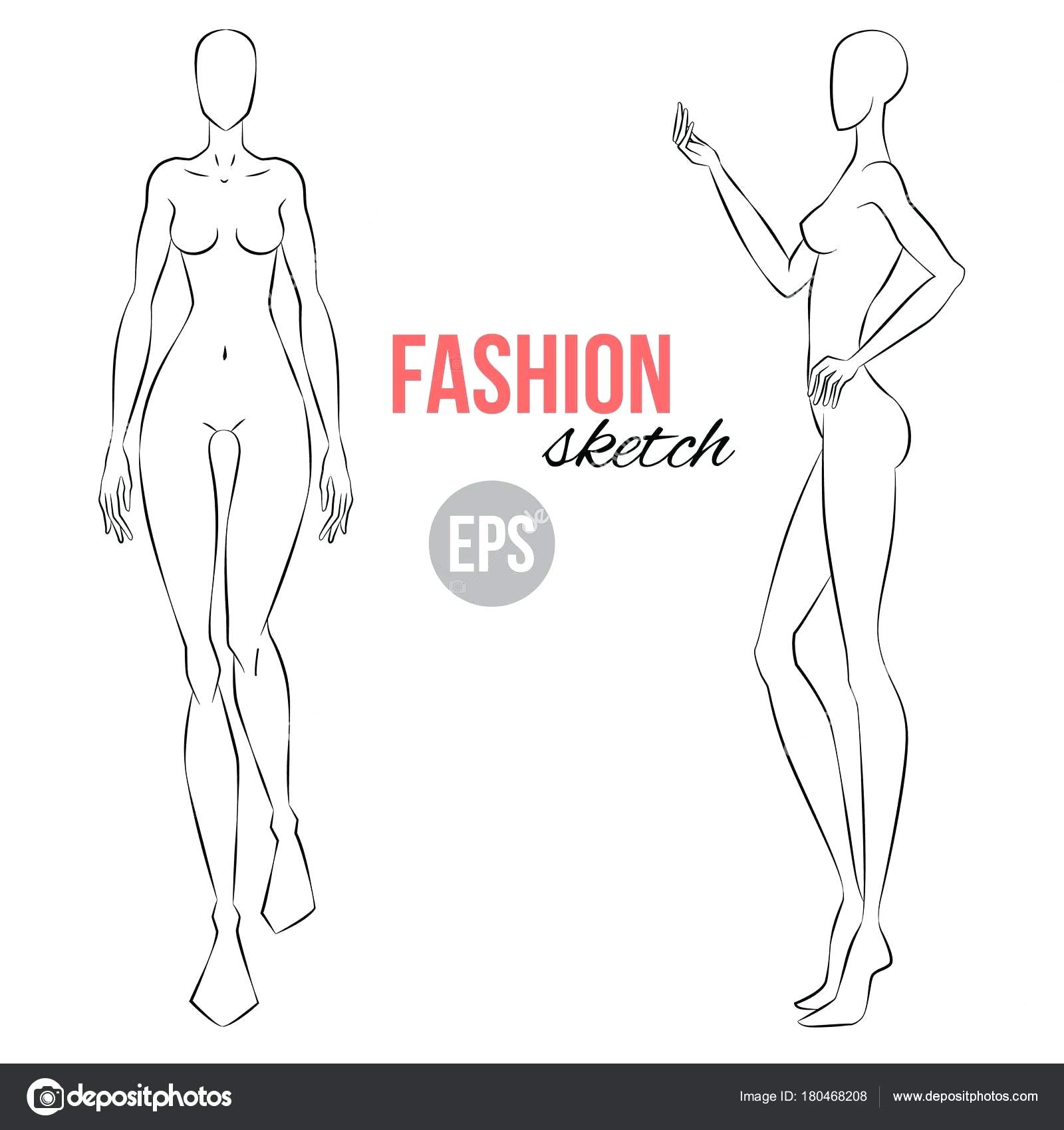 1600x1700 template fashion drawing template female for stylist - Girl Drawing Template