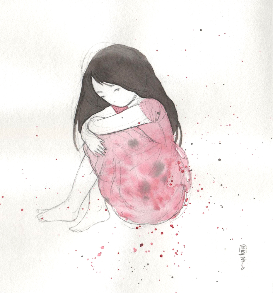 932x1000 Watercolor Girls Stasia's Studio - Girl Drawing Watercolor