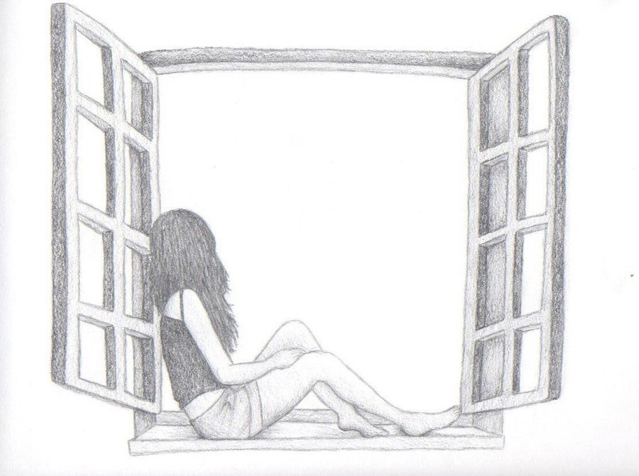 900x671 getting high is the solution sanchit mehra - Girl Dreaming Drawing