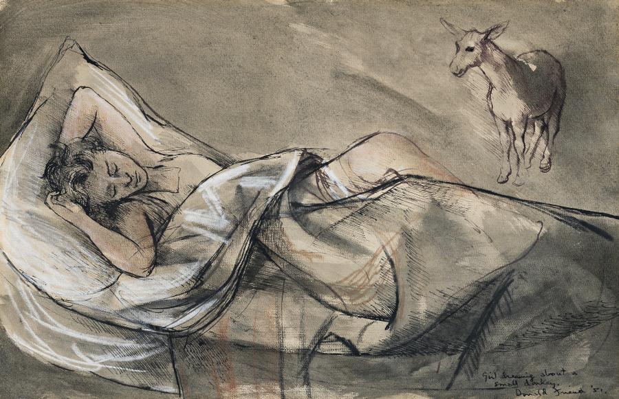 900x581 girl dreaming about a small donkey, deutscher and hackett - Girl Dreaming Drawing