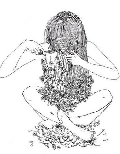 387x497 the girl who keeps dreaming zing - Girl Dreaming Drawing