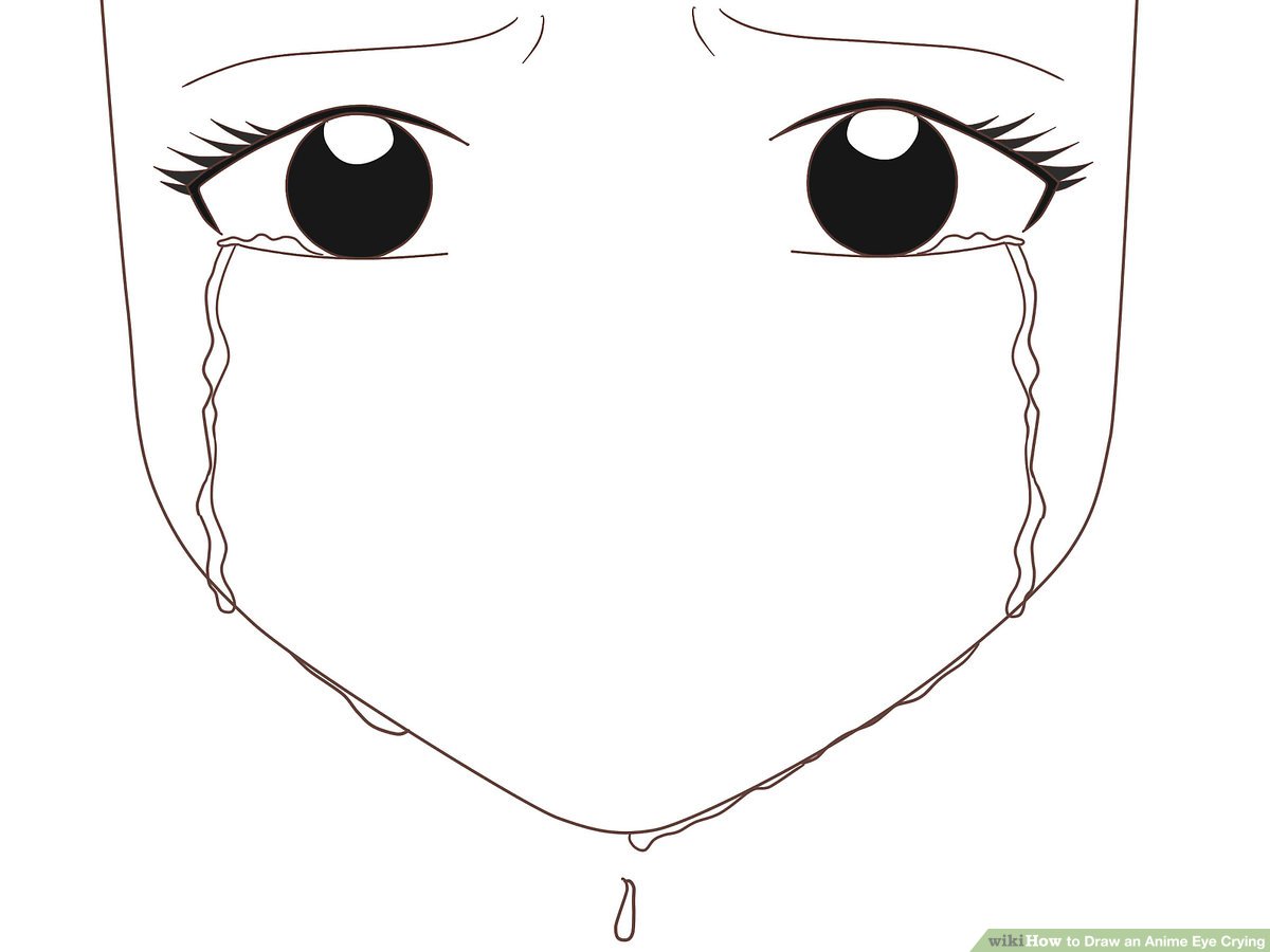 1200x900 How To Draw An Anime Eye Crying Steps - Girl Easy Drawing