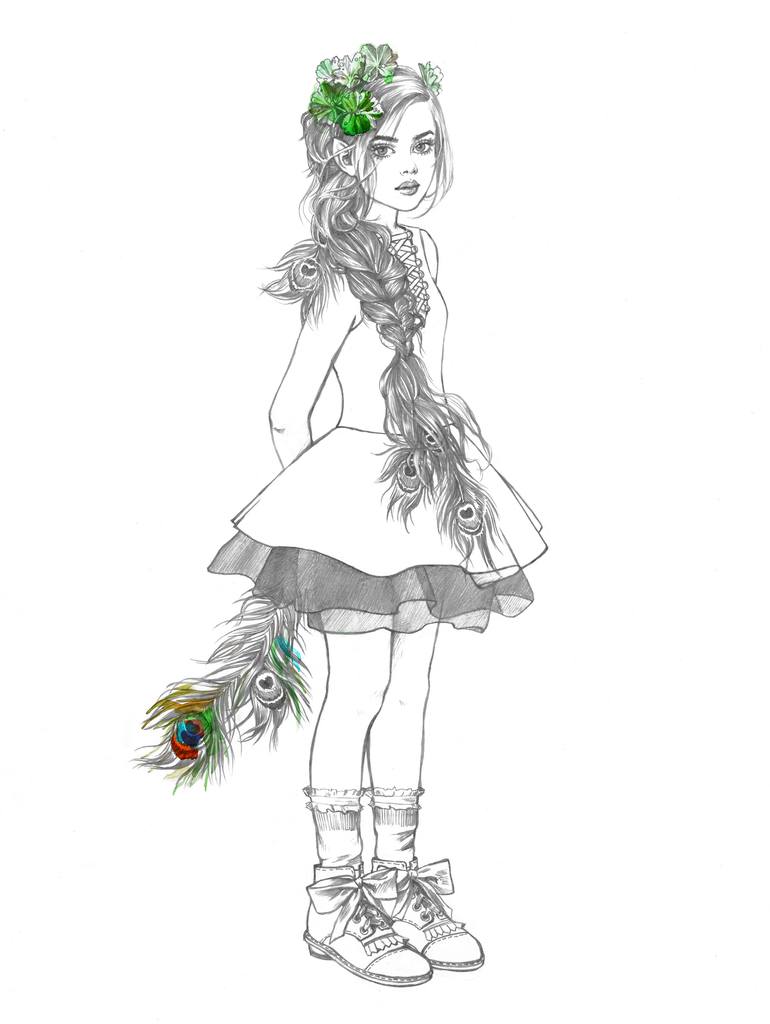 770x1024 Elf Girl Drawing - Girl Elf Drawing