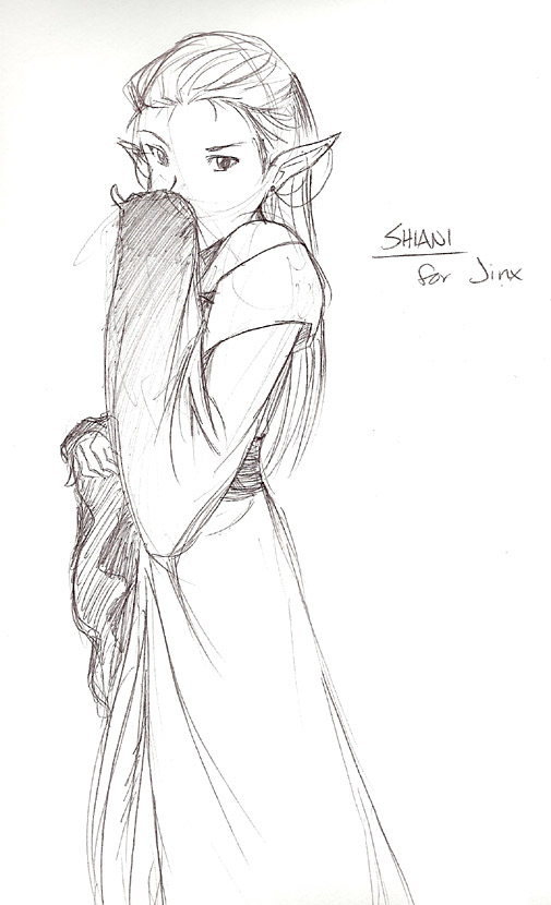 Girl Elf Drawing at Explore collection of Girl Elf