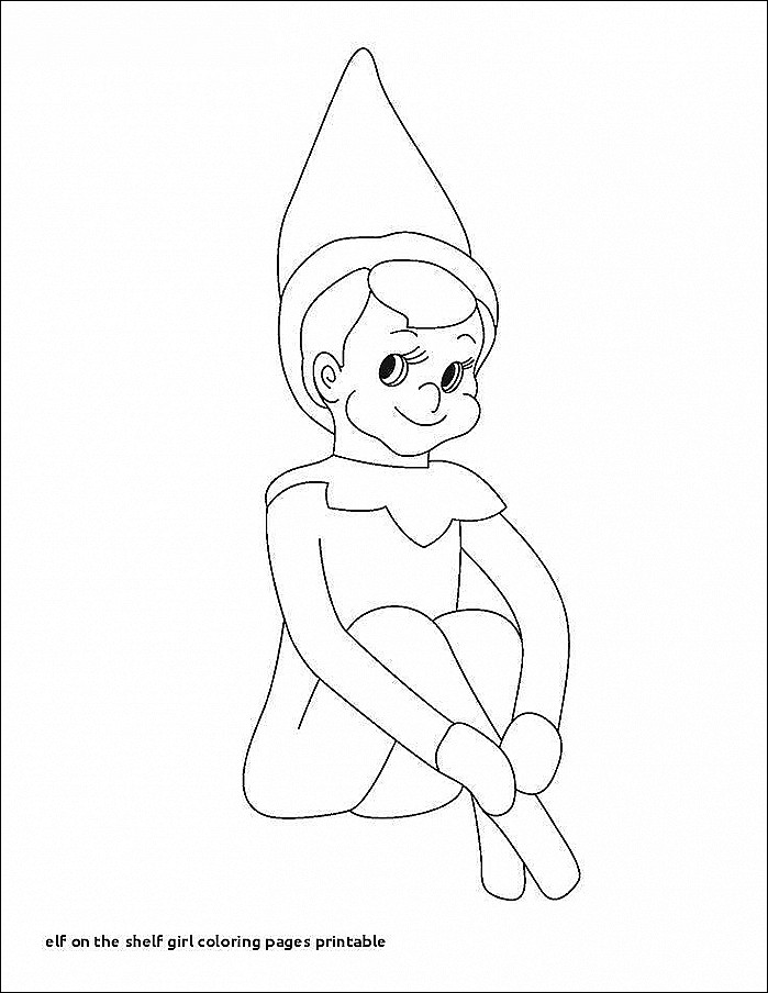 699x904 Girl Elf On The Shelf Coloring Pages Printable The Best Free Shelf - Girl Elf Drawing