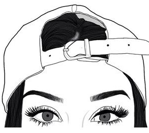 296x265 Girl Eyes Drawing Cute Freetoedit - Girl Eyes Drawing